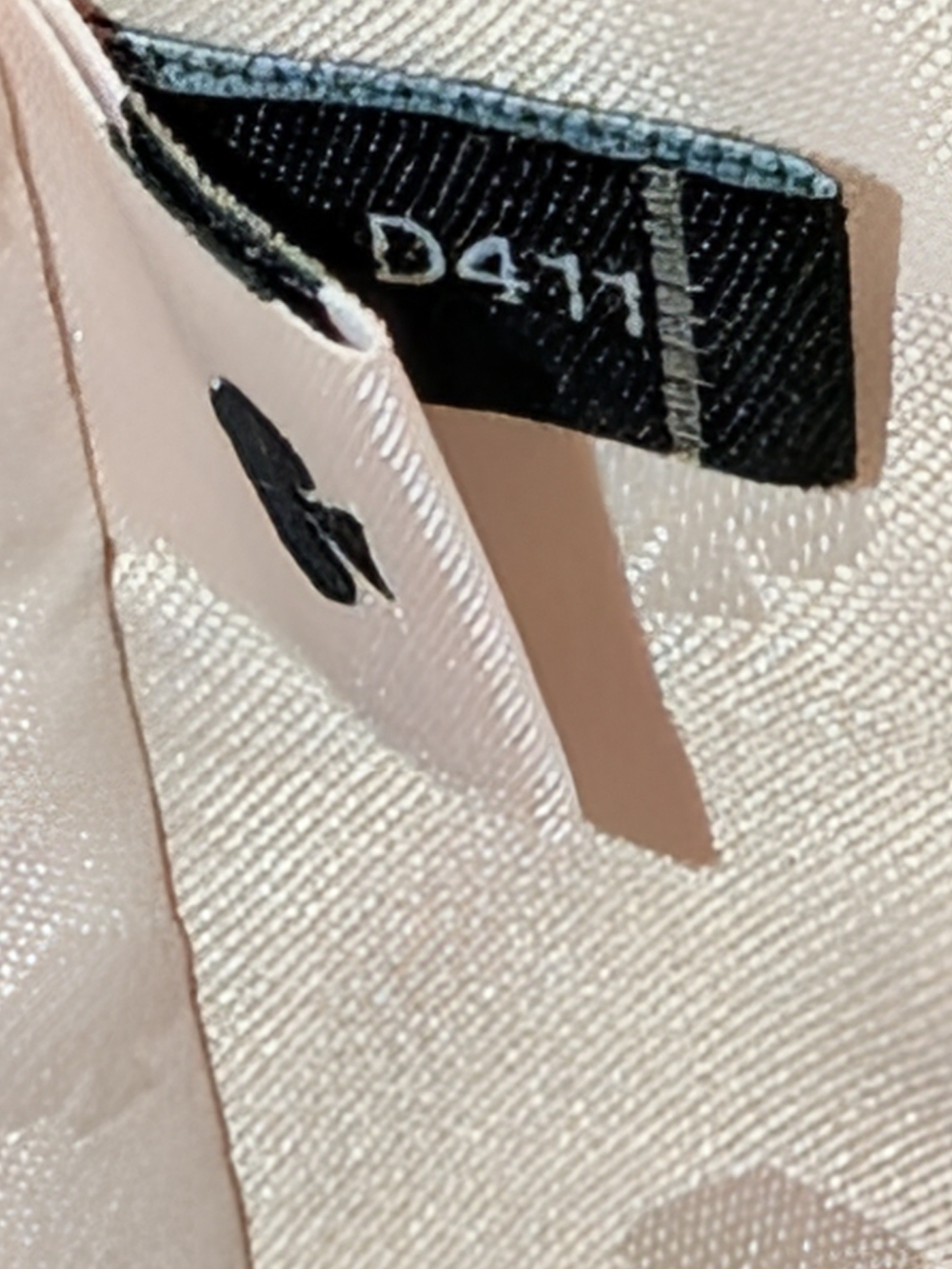 Kate Spade Rose Gold Glitter Fabric Shoulder Tote Bag EUC - Picture 3 of 13